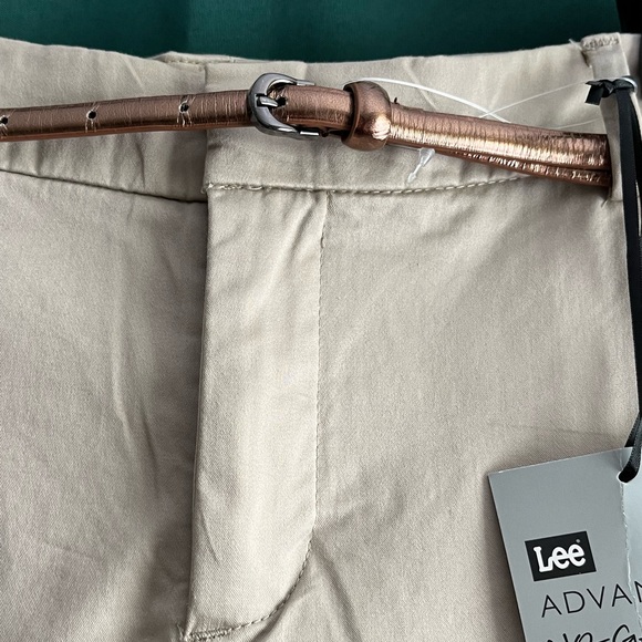Lee (Modern Fit) straight leg khaki pants. Women’s size 10. Belt included. New. - Picture 2 of 11